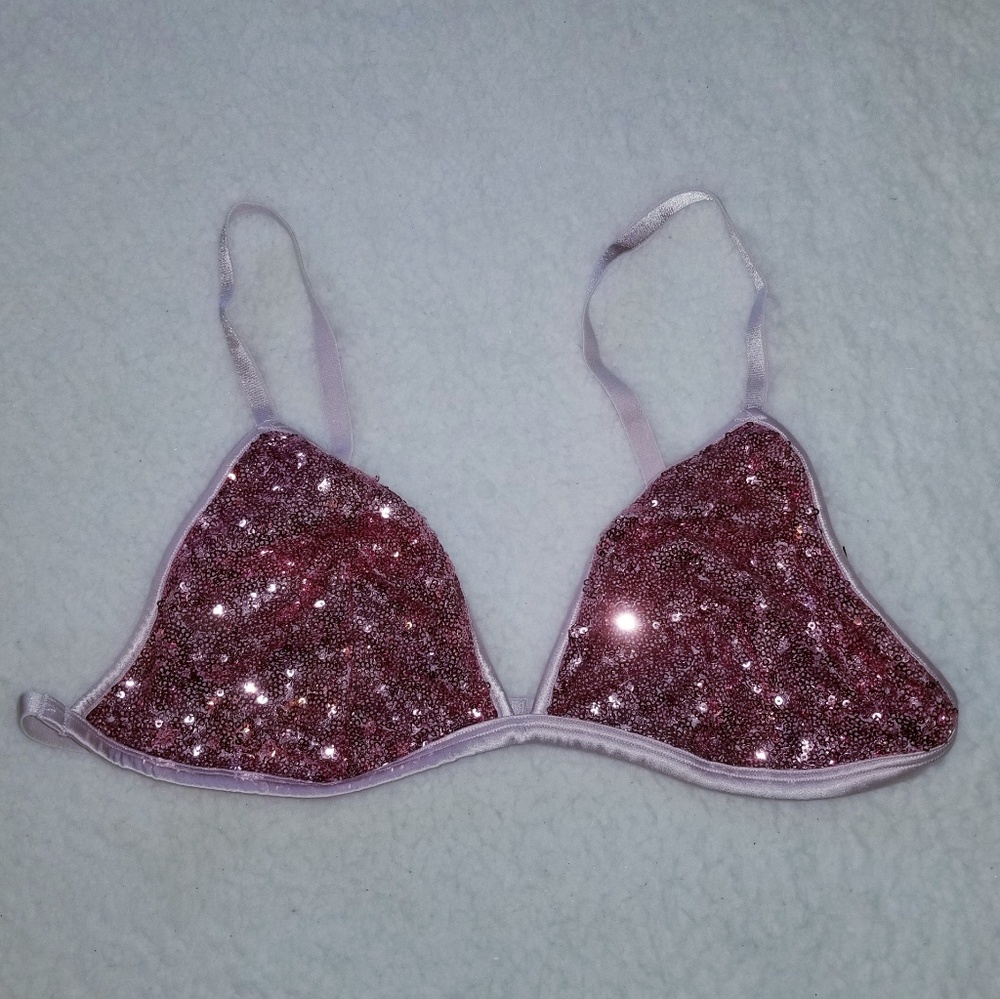 Large Victoria's Secret Pink sequin bralette